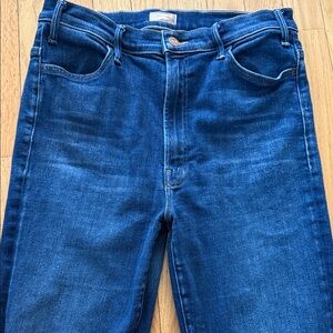 MOTHER Jeans Hustler Ankle Fray 31 in Home Movies